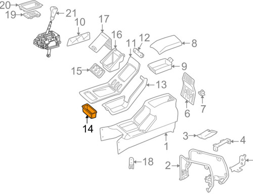 W463 a4636831391 console - g,