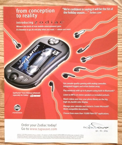2003 tapwave zodiac console - zodiac,